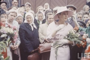 Зарубежные модели в Москве в 1959 году (11 фото)