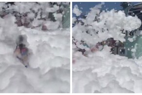 Девочка чуть не задохнулась под гигантским слоем пены на вечеринке в аквапарке