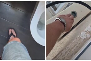 Смелое дизайнерское решение в туалете