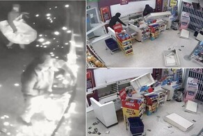 В Лондоне грабители проникли в магазин с помощью бензопилы