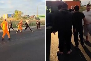 В Серпухове пьяные мигранты  устроили драку на реверсивной дороге
