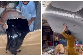 На видео показали процесс изготовления чёрного пенополиуретана