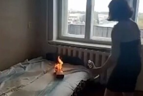 В Татарстане девушка спалила комнату ради эффектного видео для соцсетей