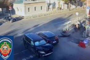 Мото ДТП в Казани "На красный"