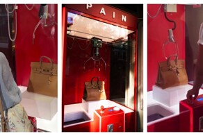 Игровой автомат "Хватайка" с дорогой сумкой, которую невозможно выиграть