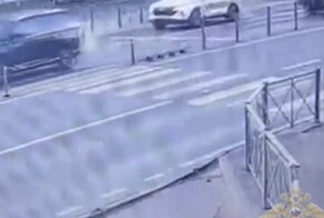 ДТП на пешеходном переходе в Подольске, Подмосковье