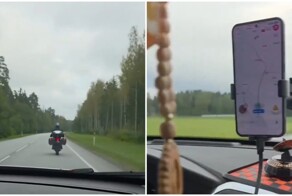 Без ДТП. "Смотри он впереди едет"