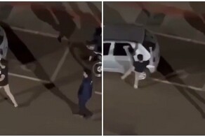 Вымещение злобы на припаркованном автомобиле