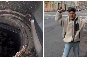 Юный хоккеист вытащил ключи из люка
