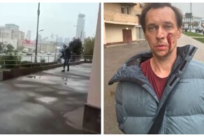 В Москве неадекват с бутылкой пива напал на школьников прямо посреди улицы