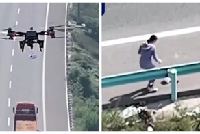 Дрон полиции доставил шоколад водителю с упавшим сахаром