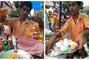 В Индии готовят омлет на газировке: турист в шоке от необычного блюда