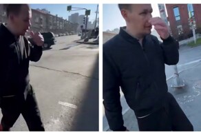 Мужчина с "фонарём" отшил приставучую девушку