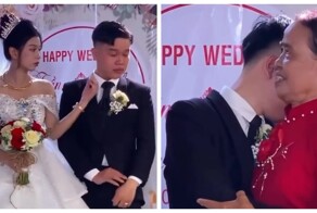 Не выдержал: жених рыдал в объятиях мамы