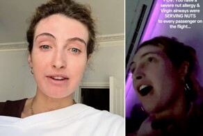 Пассажирка потребовала исключить ореховый пирог из меню