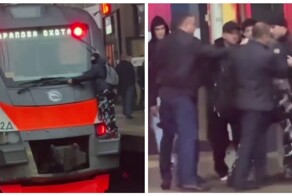Мужчины не дали зацеперу прокатиться на электричке