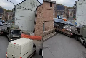 Миссия по земле: транспортировка F-16 удивила жителей Бельгии