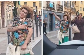Музыка из машины превратила улицу Перпиньяна в танцпол