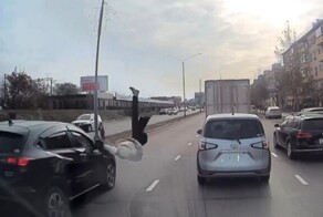 Перебегала дорогу и попала