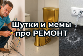 Шутки и мемы про ремонт. Подборка про вечную стройку