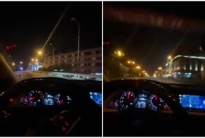 Видео из салона Audi A5, водитель которой на днях убил трёх человек