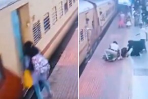 Полицейский в последний момент спас девушку