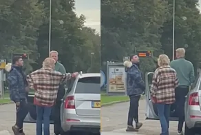 Святое терпение на дороге: водитель из Голландии остаётся спокойным под плевки агрессора