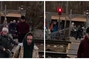 Момент спасения невнимательной пенсионерки в Подмосковье