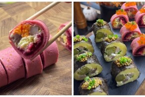 Праздничные роллы «Селёдка под шубой»