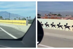 Необычный рисунок в Палм-Дезерт