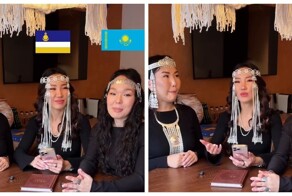 Три девушки из Азии показали, как русские слова звучат на их языках