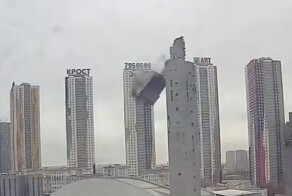 В Красногорске во время демонтажа горнолыжного комплекса произошло обрушение части конструкции