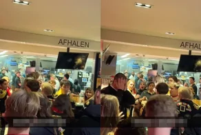 Агрессия в ресторане и полное спокойствие охранника