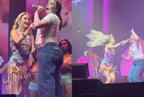 Фанатка Зары Ларссон удивила зал, повторив танец подтанцовки