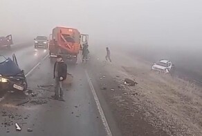 Туман, видимость плохая, но все торопятся