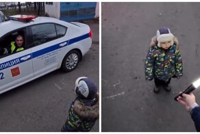Мальчик попросил полицейских включить мигалки