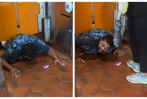 Попытка пройти без билета закончилась застреванием