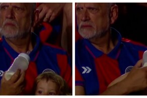 Футбольный болельщик слишком увлёкся игрой