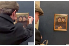 Шутники обманули охранную систему Лувра и повесили свою картину