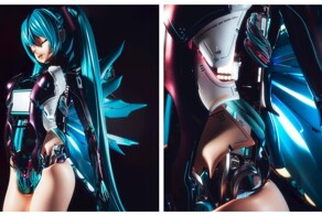 Компьютер в виде Хацунэ Мику