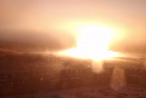 В Омской области произошел крупный пожар после аварии на газопроводе