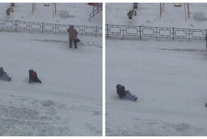 В Норильске бушует «черная пурга»: школьников сносит порывами ветра