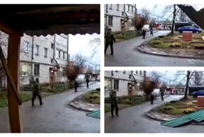 Момент падения листов кровли с дома в Йошкар-Оле попал на видео