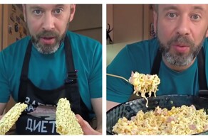 Салат с лапшой быстрого приготовления