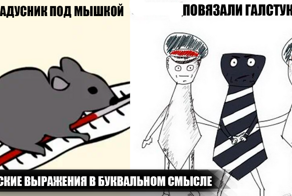 Приколы, обыгрывающие известные русские выражения в буквально смысле