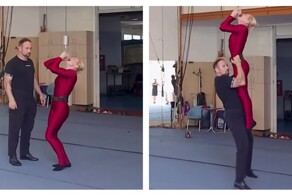 Женщина из Румынии подняла зубами больше 90 килограммов