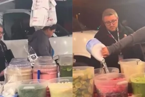 Инспекторы  вылили отбеливатель на еду нелегального продавца тако