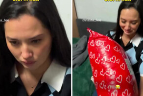 Девушка получила от своего лучшего друга весьма необычный подарок