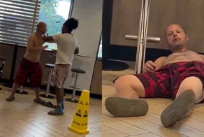 Драка в «Макдоналдсе» закончилась за одно движение