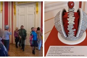 В&nbsp;Санкт-Петербурге посетительница музея примерила корону